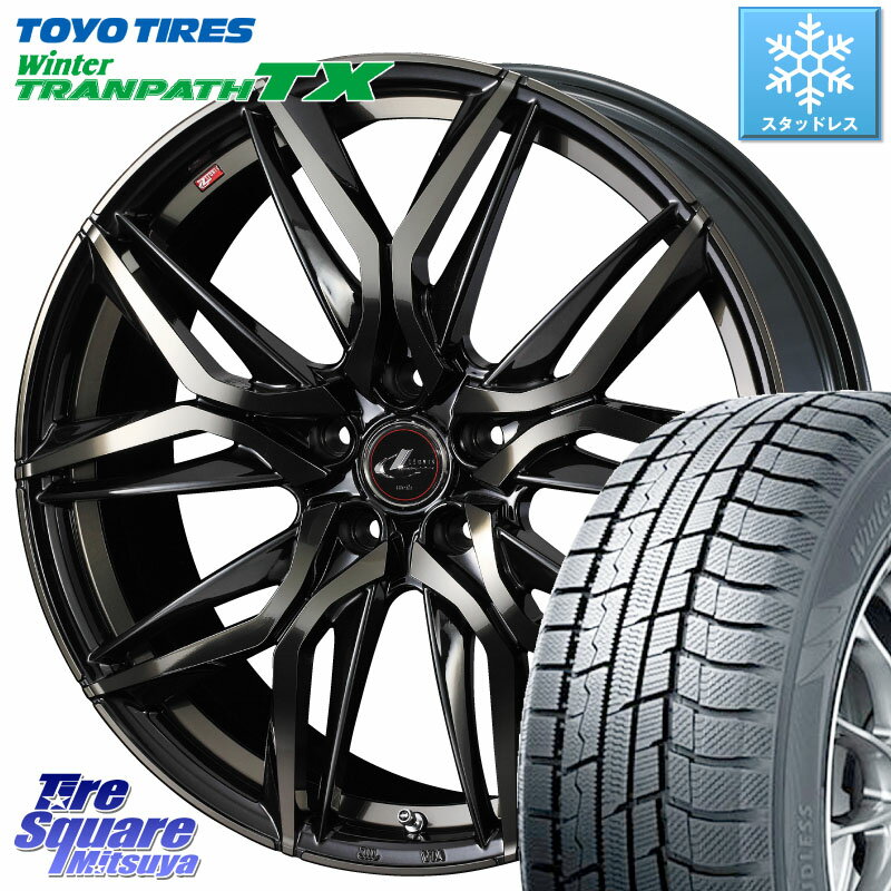 TOYO ウィンター トランパス TX 2023年製 スタッドレス 215/50R17 WEDS 40811 レオニス LEONIS LM PBMCTI 17インチ 17 X 7.0J +47 5穴 100 インプレッサ