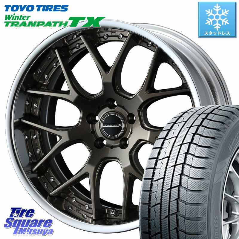 TOYO ウィンター トランパス TX 2023年製 スタッドレス 235/55R18 WEDS MAVERICK 1307M S-LoDisk 18インチ 2ピース 18 X 7.5J +32 5穴 114.3 デリカ D5 D:5 NX