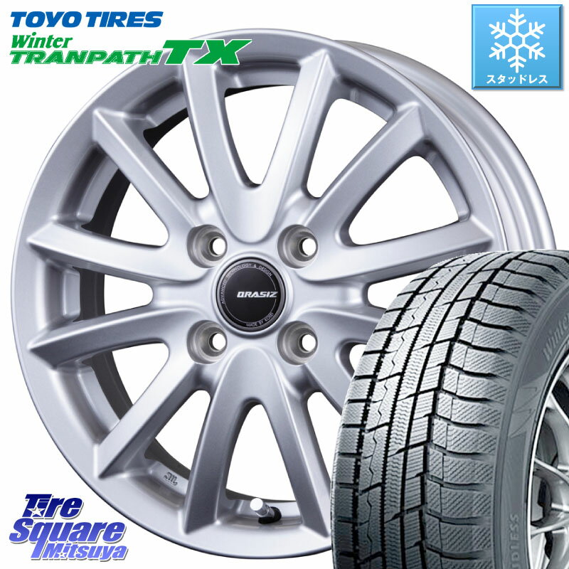 TOYO ウィンター トランパス TX 2023年製 在庫● スタッドレス 165/65R14 KOSEI クレイシズVS6 QRA400Sホイール 14 X 4.5J +45 4穴 100 ハスラー ソリオ デリカミニ