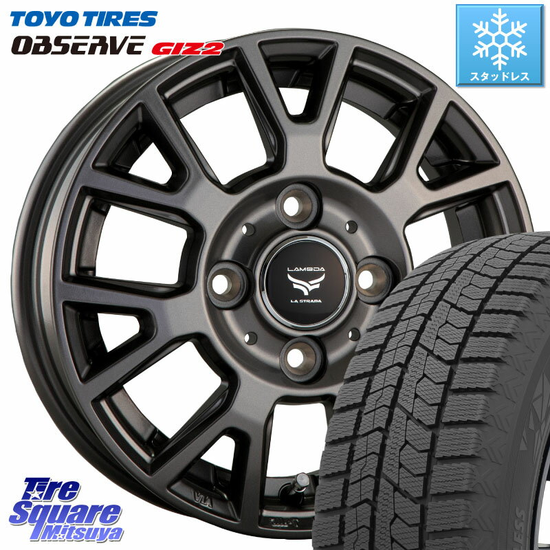 TOYO オブザーブ ギズ2 〇 OBSERVE GIZ2 2023年製 スタッドレス 165/70R13 阿部商会 ティラード ラムダ 13 X 5.0J +35 4穴 100