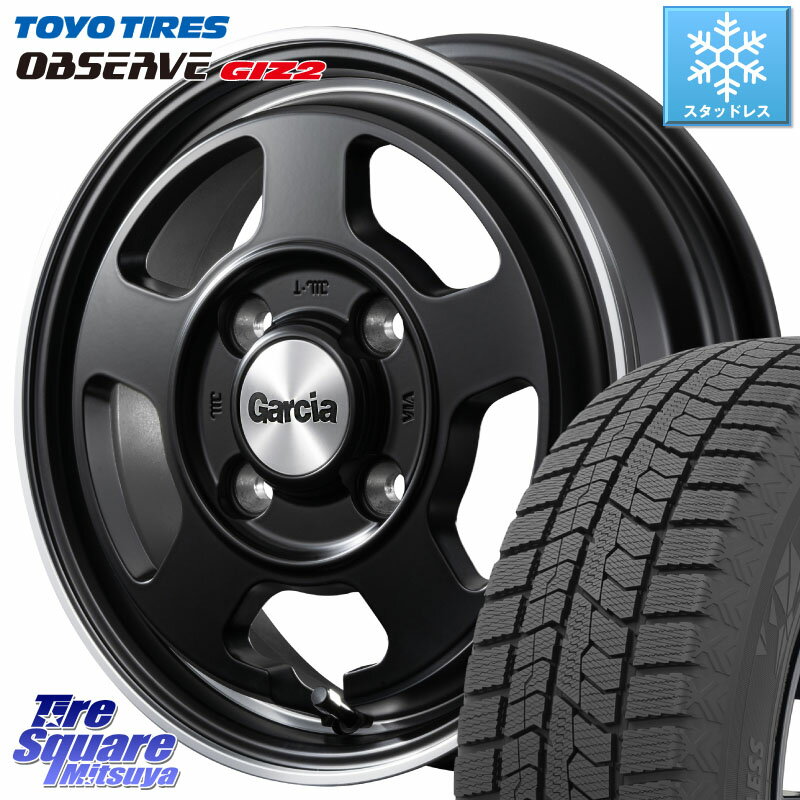 TOYO オブザーブ ギズ2 〇 OBSERVE GIZ2 2023年製 スタッドレス 165/55R15 MANARAY GARCIA ガルシア CHICAGO5 シカゴ5 15インチ 15 X 4.5J +45 4穴 100