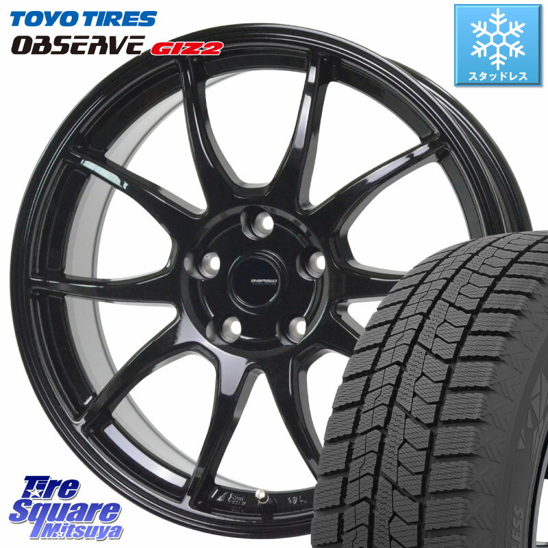 TOYO オブザーブ ギズ2 〇 OBSERVE GIZ2 2023年製 スタッドレス 205/55R16 HotStuff G-SPEED G-06 G06 ホイール 16インチ 16 X 6.5J +38 5穴 114.3 ヤリス リーフ