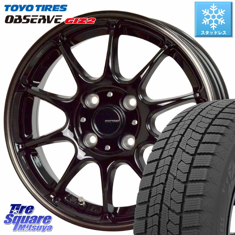 TOYO オブザーブ ギズ2 〇 OBSERVE GIZ2 2021年製 スタッドレス 185/60R16 HotStuff G・SPEED P-07 ジー・スピード ホイール 16インチ 16 X 5.5J +50 4穴 100 フリード