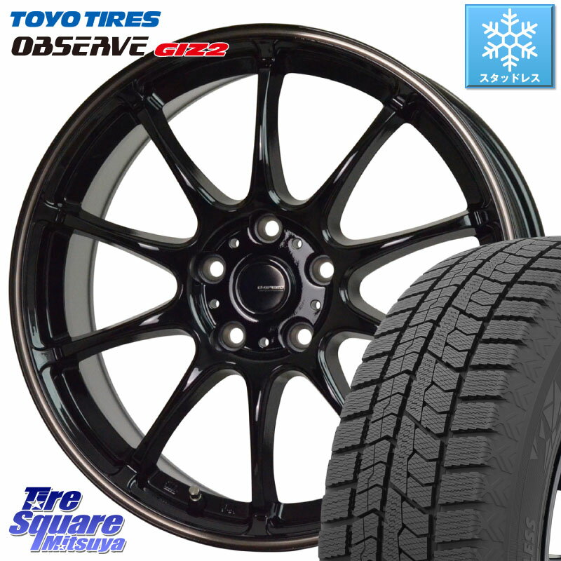 TOYO オブザーブ ギズ2 〇 OBSERVE GIZ2 2023年製 スタッドレス 195/65R15 HotStuff G・SPEED P-07 ジー・スピード ホイール 15インチ 15 X 6.0J +43 5穴 114.3