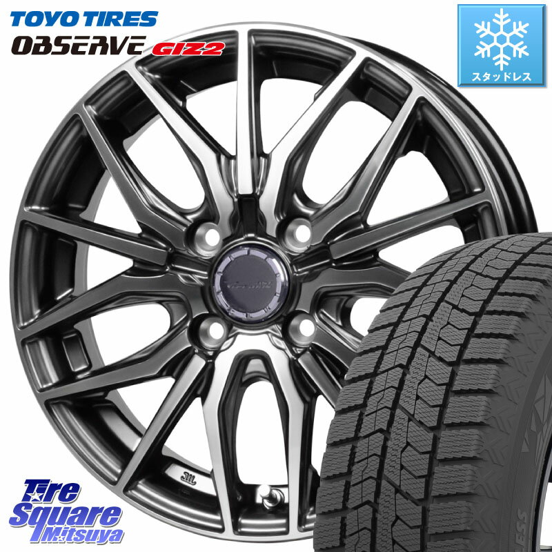 TOYO オブザーブ ギズ2 〇 OBSERVE GIZ2 2023年製 スタッドレス 155/65R14 HotStuff Precious AST M4 プレシャス アスト M4 4H ホイール 14インチ 14 X 4.5J +45 4穴 100