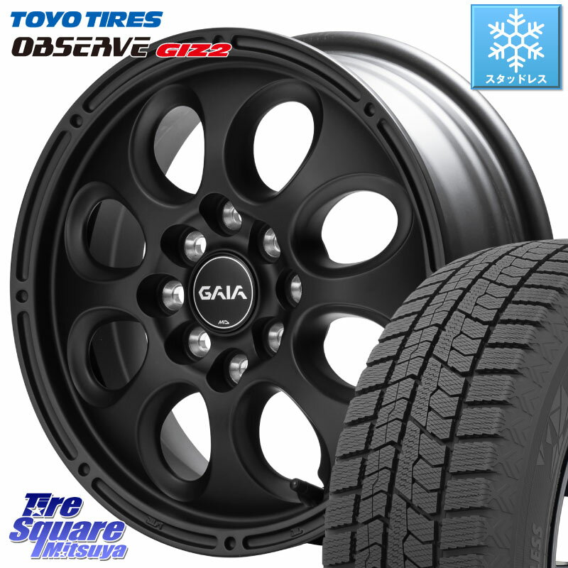 TOYO オブザーブ ギズ2 〇 OBSERVE GIZ2 2023年製 スタッドレス 165/70R14 MANARAY MID GAIA X ガイアクロス ホイール 14インチ 14 X 5.0J +42 4穴 100 ハスラー