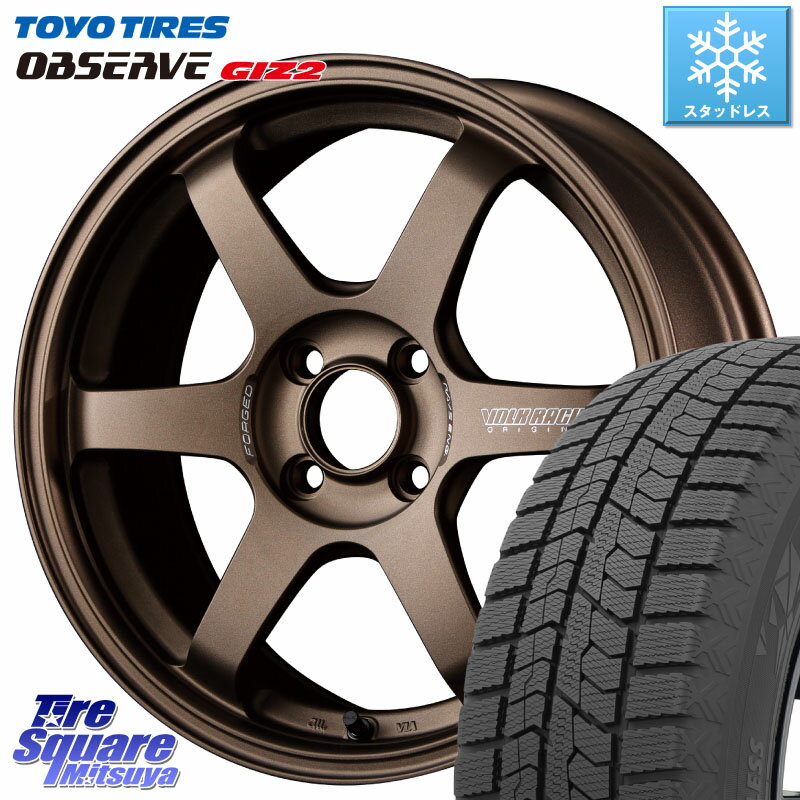 TOYO オブザーブ ギズ2 〇 OBSERVE GIZ2 2023年製 スタッドレス 185/55R15 RAYS 【欠品次回9月末】 VOLK RACING TE37 SONIC TE37 ソニック ホイール 15インチ 15 X 6.0J +42 4穴 100 ノート サクシード