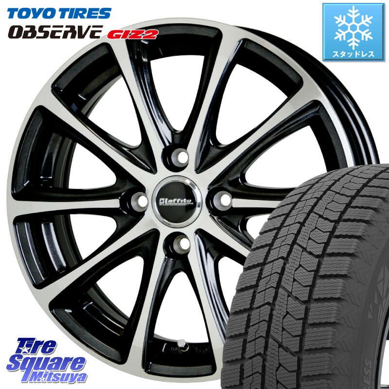 TOYO オブザーブ ギズ2 〇 OBSERVE GIZ2 2023年製 スタッドレス 155/65R14 HotStuff ラフィット LE-04 在庫● 14インチ 14 X 4.5J +45 4穴 100