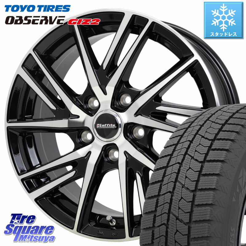 TOYO オブザーブ ギズ2 〇 OBSERVE GIZ2 2023年製 スタッドレス 195/65R15 HotStuff ラフィット LW06-2 LW-06-2 ホイール 15インチ 15 X 6.0J +43 5穴 114.3