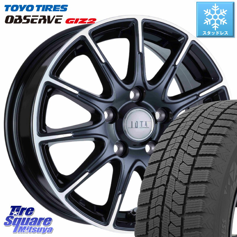 TOYO オブザーブ ギズ2 〇 OBSERVE GIZ2 2023年製 スタッドレス 205/65R15 阿部商会 TIRADO IOTA イオタ ホイール 15インチ 15 X 6.0J +45 5穴 114.3 カムリ