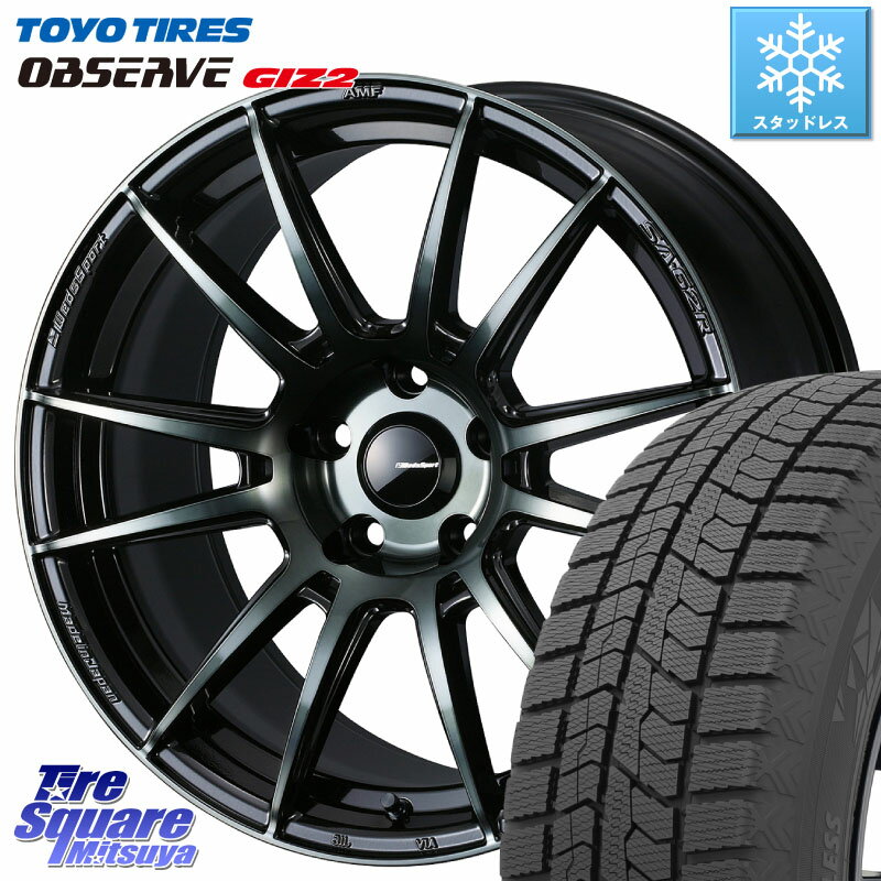 TOYO オブザーブ ギズ2 〇 OBSERVE GIZ2 2023年製 スタッドレス 225/50R17 WEDS WedsSport SA-62R ホイール 17インチ 17 X 7.0J +48 5穴 114.3 WRX S4