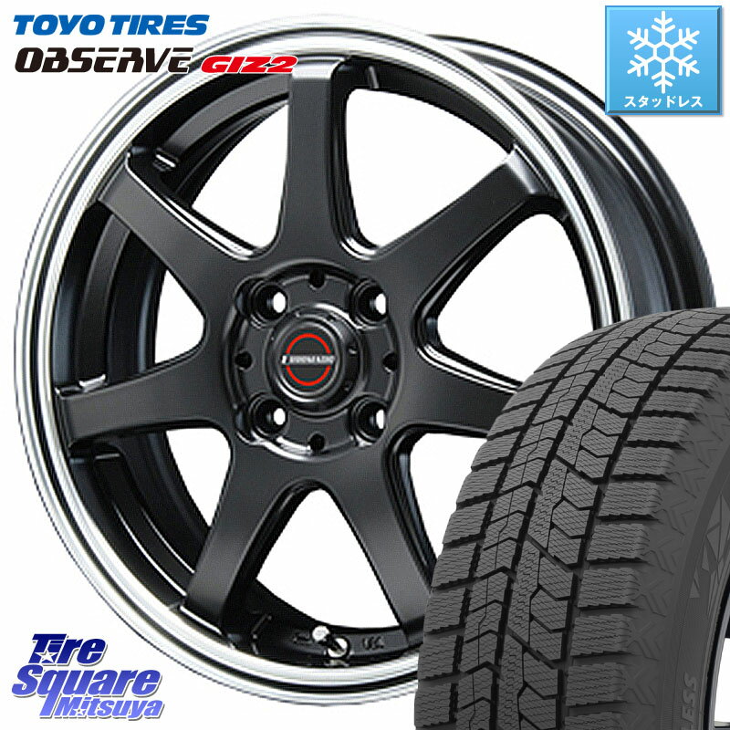 TOYO オブザーブ ギズ2 〇 OBSERVE GIZ2 2023年製 スタッドレス 155/65R14 BLEST EUROMAGIC Type S-07 ホイール 14インチ 14 X 4.5J +45 4穴 100