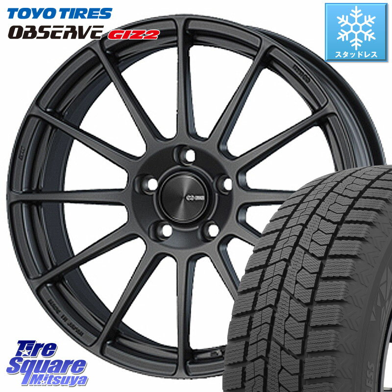 TOYO オブザーブ ギズ2 〇 OBSERVE GIZ2 2023年製 在庫● スタッドレス 225/45R18 ENKEI エンケイ PerformanceLine PF03 (MD) ホイール 18 X 7.5J +48 5穴 114.3 ステップワゴン