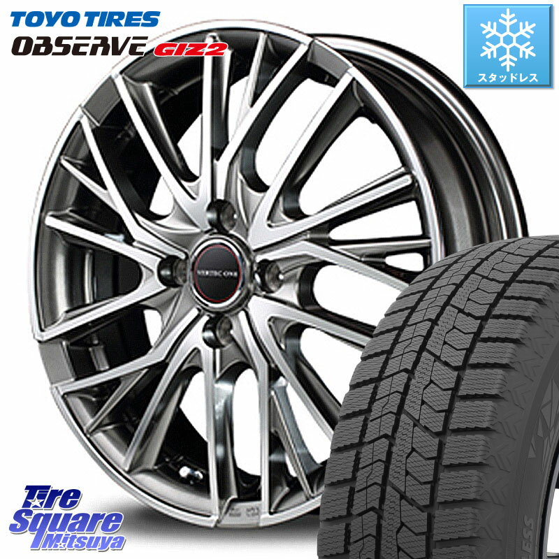 TOYO オブザーブ ギズ2 〇 OBSERVE GIZ2 2023年製 スタッドレス 155/65R14 MANARAY MID VERTEC ONE VULTURE ホイール 14 X 4.5J +45 4穴 100