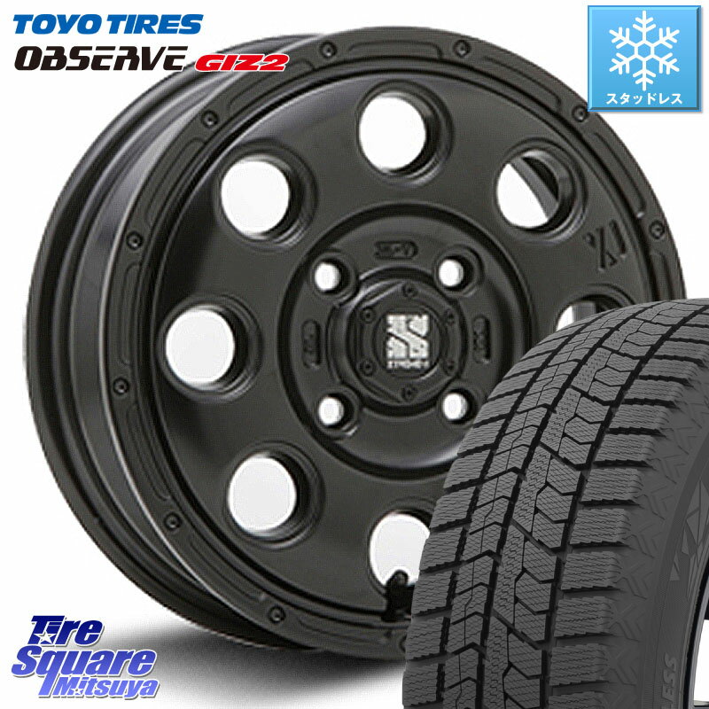 TOYO オブザーブ ギズ2 〇 OBSERVE GIZ2 2023年製 スタッドレス 145/80R13 MLJ KK03 XTREME-J エクストリームJ ホイール 13インチ 13 X 4.0J +43 4穴 100