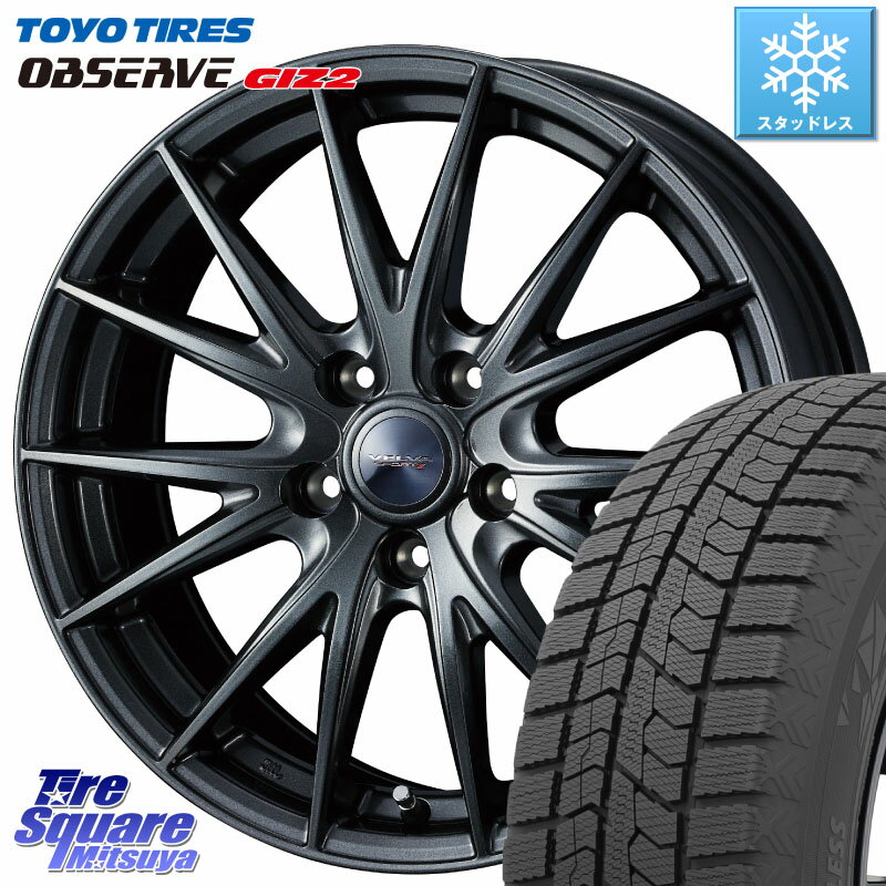 TOYO オブザーブ ギズ2 〇 OBSERVE GIZ2 2023年製 スタッドレス 195/65R15 WEDS ウェッズ ヴェルヴァ スポルト2 ホイール 15インチ 15 X 6.0J +43 5穴 114.3