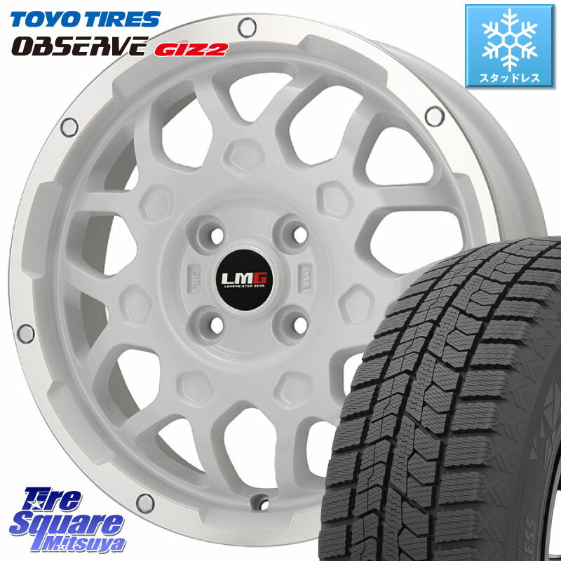 TOYO オブザーブ ギズ2 〇 OBSERVE GIZ2 2023年製 スタッドレス 165/55R15 LEHRMEISTER レアマイスター LMG MS-9W ホイール 15インチ 15 X 4.5J +45 4穴 100