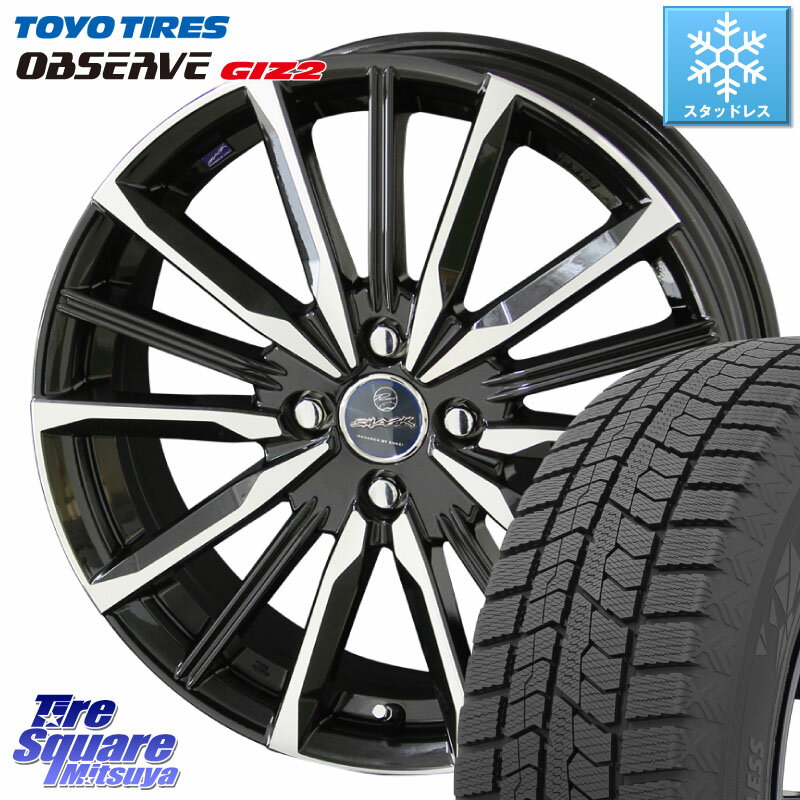 TOYO オブザーブ ギズ2 〇 OBSERVE GIZ2 2021年製 スタッドレス 195/60R17 KYOHO SMACK スマック ヴァルキリー ホイール 17インチ 17 X 6.0J +40 4穴 100 ライズ ガソリン車