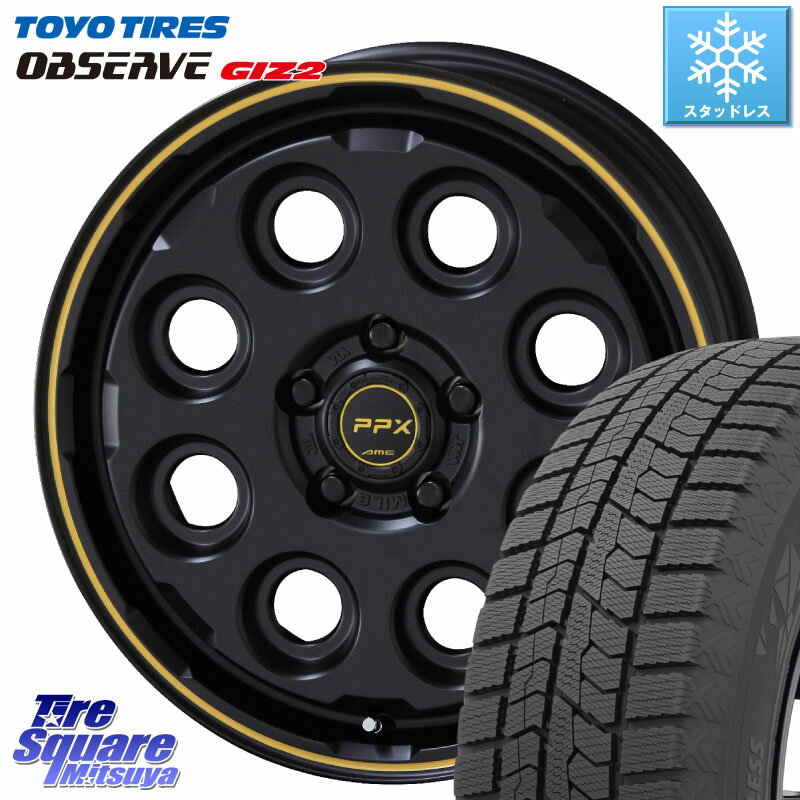 TOYO オブザーブ ギズ2 〇 OBSERVE GIZ2 2023年製 スタッドレス 225/50R17 KYOHO PPX MIL:8 ホイール 4本 17インチ 17 X 7.0J +38 5穴 114.3 RX-8