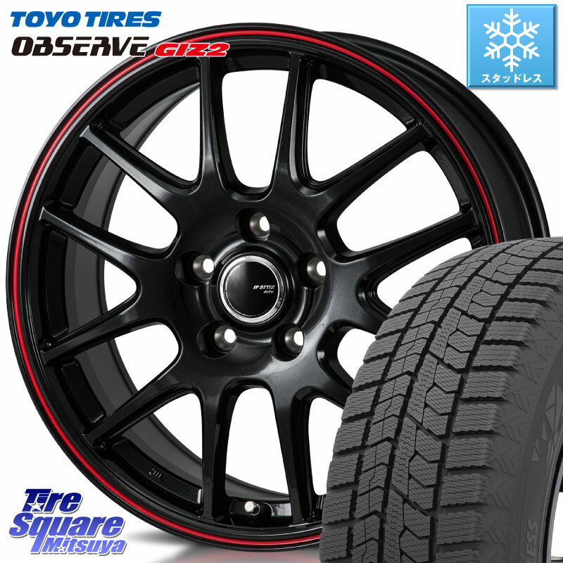 TOYO オブザーブ ギズ2 〇 OBSERVE GIZ2 スタッドレス ミツヤ 215/50R17 MONZA JP STYLE Jefa ジェファ 17インチ 17 X 6.5J +53 5穴 114.3