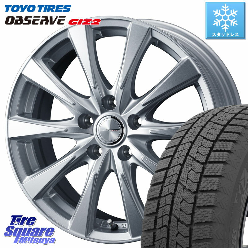 TOYO オブザーブ ギズ2 〇 OBSERVE GIZ2 2023年製 スタッドレス 185/65R15 WEDS ジョーカースピリッツ ホイール 15 X 6.0J +43 5穴 100 シエンタ プリウス