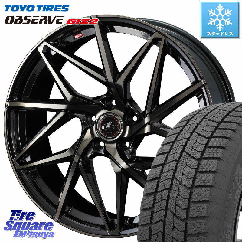 TOYO オブザーブ ギズ2 〇 OBSERVE GIZ2 2023年製 スタッドレス 195/65R15 WEDS 40565 レオニス LEONIS IT PBMCTI 15インチ 15 X 6.0J +43 5穴 114.3