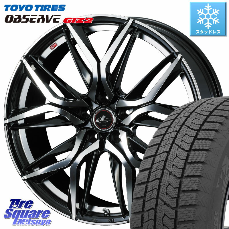 TOYO オブザーブ ギズ2 〇 OBSERVE GIZ2 2023年製 スタッドレス 195/65R15 WEDS 40779 レオニス LEONIS LM 15インチ 15 X 6.0J +43 5穴 114.3