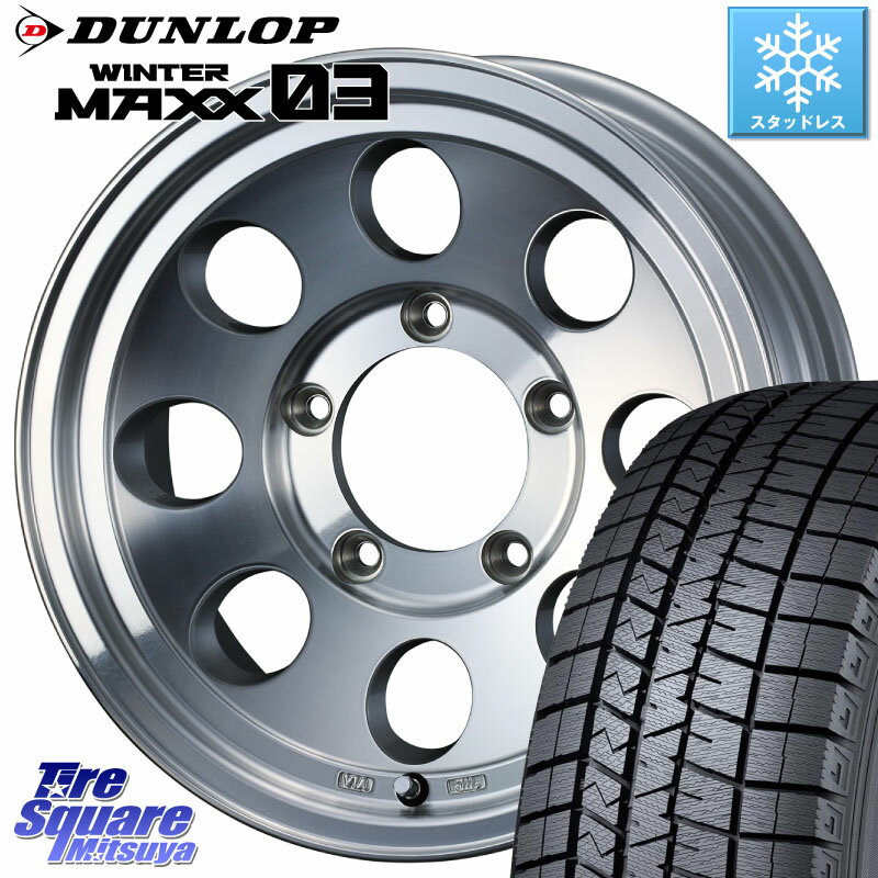 DUNLOP ウィンターマックス03 WM03 ダンロップ スタッドレス 215/70R15 WEDS JIMLINE TYPE2 POL 15インチ 15 X 6.0J +0 5穴 139.7 シエラ