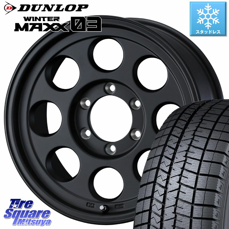 DUNLOP ウィンターマックス03 WM03 ダンロップ スタッドレス 215/65R16 WEDS JIMLINE TYPE2 16インチ 16 X 6.5J +25 6穴 139.7