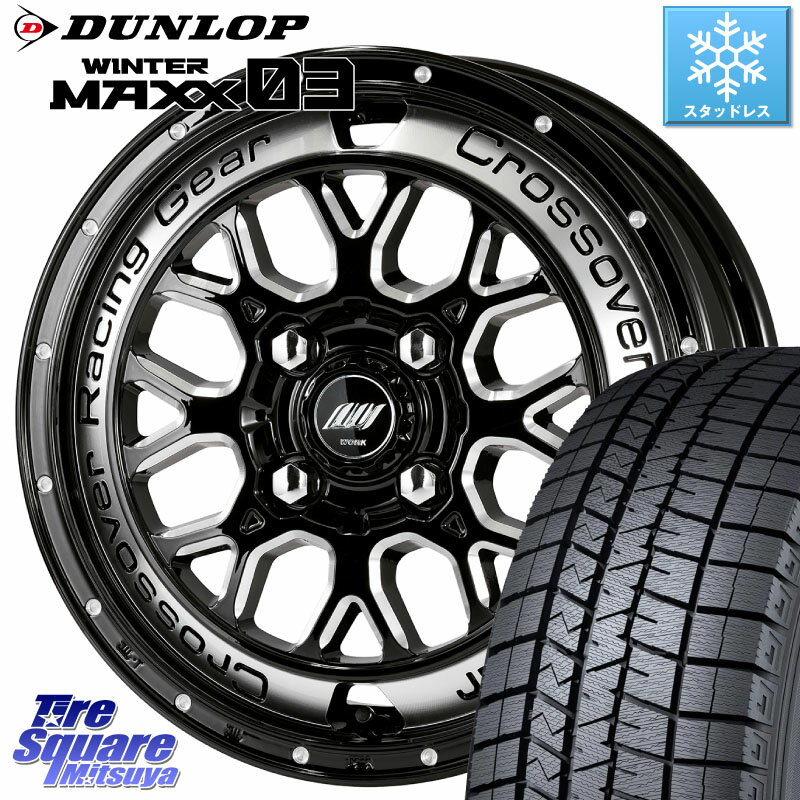 DUNLOP ウィンターマックス03 WM03 ダンロップ スタッドレス 165/55R14 WORK ワーク CRAG クラッグ CKV 14インチ 14 X 4.5J +45 4穴 100 ゼスト