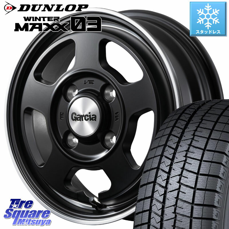 DUNLOP ウィンターマックス03 WM03 ダンロップ スタッドレス 175/70R14 MANARAY MID GARCIA ガルシア CHICAGO5 シカゴ5 ホイール 14インチ 14 X 5.5J +40 4穴 100 アクア シエンタ ヤリス