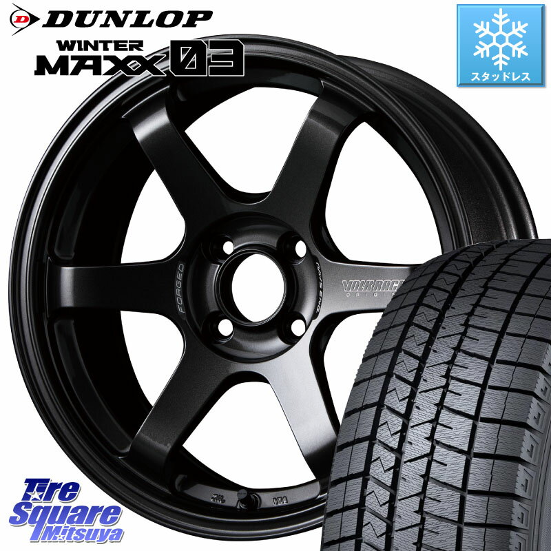 DUNLOP ウィンターマックス03 WM03 ダンロップ スタッドレス 195/45R16 RAYS 【欠品次回9月末】 VOLK RACING TE37 SONIC TE37 ソニック ホイール 16インチ 16 X 6.0J +42 4穴 100 サクシード ルーミー