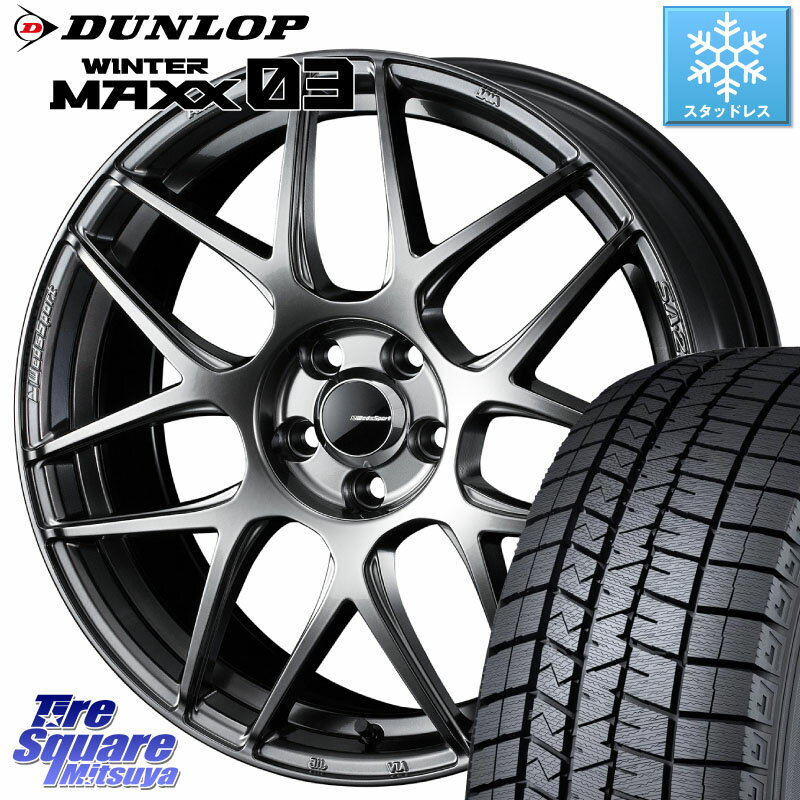 DUNLOP ウィンターマックス03 WM03 ダンロップ スタッドレス 215/40R18 WEDS 74217 SA-27R PSB ウェッズ スポーツ ホイール 18インチ 18 X 7.5J +45 5穴 100 プリウス 86