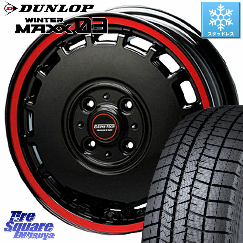 DUNLOP ウィンターマックス03 WM03 ダンロップ スタッドレス 165/55R14 BLEST BAHNS TECH KT-Stream ホイール 14インチ 14 X 4.5J +45 4穴 100 ゼスト