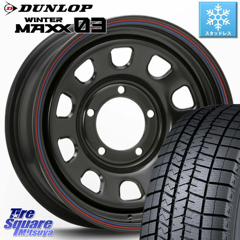 DUNLOP ウィンターマックス03 WM03 ダンロップ スタッドレス 215/65R16 MLJ デイトナ SS DAYTONA ホイール 16インチ 16 X 5.5J +20 5穴 139.7 ジムニー