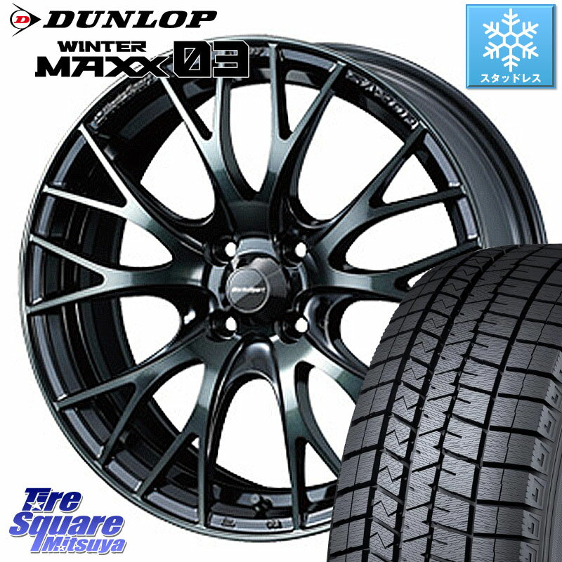 DUNLOP ウィンターマックス03 WM03 ダンロップ スタッドレス 185/55R15 WEDS 72776 SA-20R SA20R ウェッズ スポーツ ホイール 15インチ 15 X 6.0J +38 4穴 100 サクシード