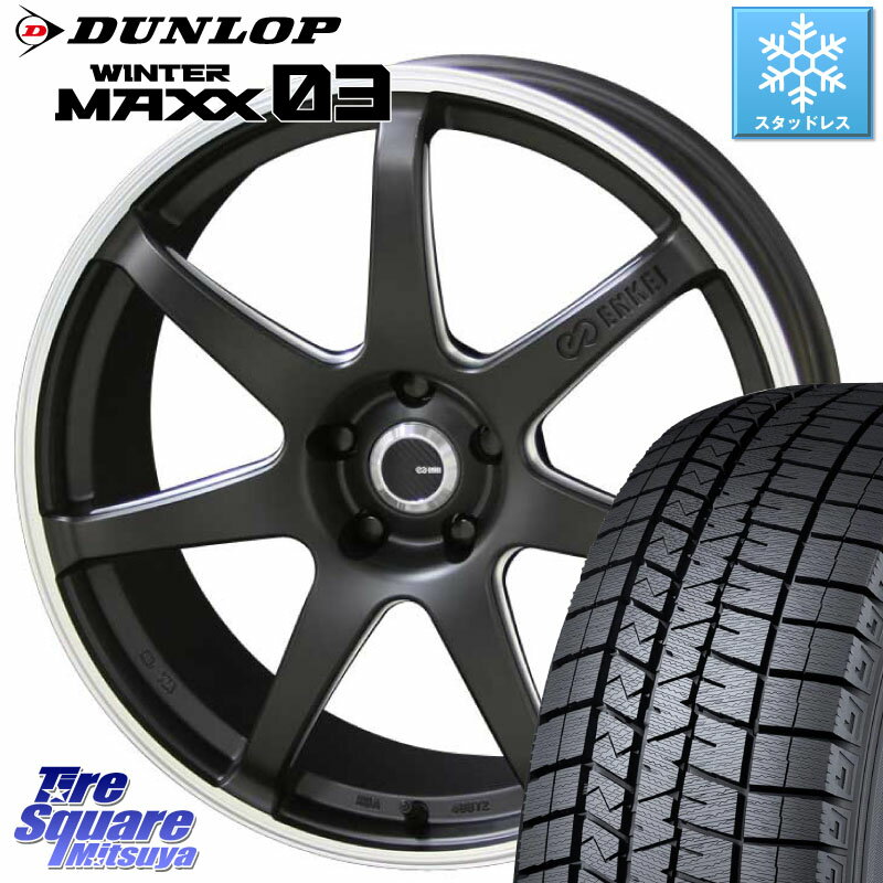 DUNLOP ウィンターマックス03 エクストラロード WM03 ダンロップ スタッドレス 225/40R18 KYOHO ENKEI TUNING SC38 ホイール 4本 18インチ 18 X 8.0J +48 5穴 100 プリウス 86