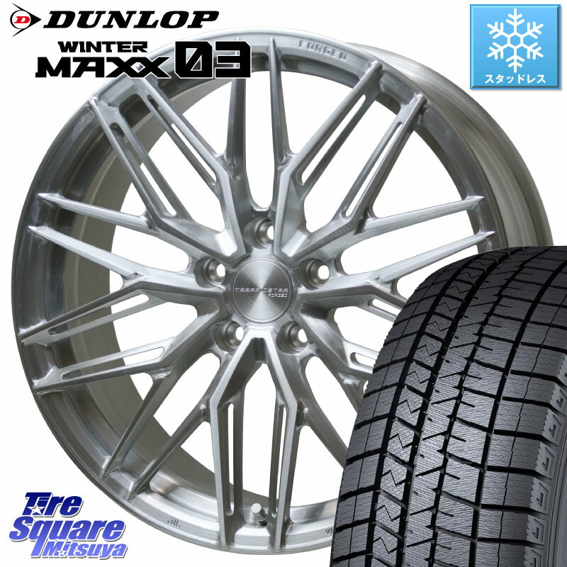 DUNLOP ウィンターマックス03 WM03 ダンロップ スタッドレス 225/40R19 HotStuff TSF-03 BRS トラフィックスターフォージド 19インチ 19 X 8.0J +42 5穴 114.3