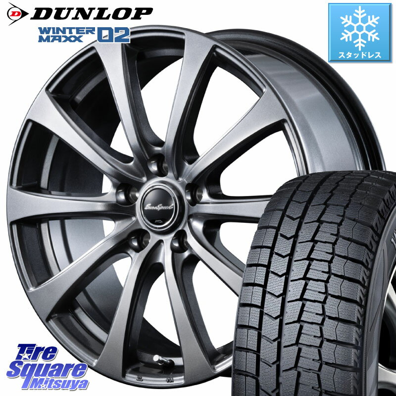 DUNLOP ウィンターマックス02 WM02 XL ダンロップ スタッドレス 225/50R17 MANARAY MID EuroSpeed G10 ホイール 17インチ 17 X 7.0J +48 5穴 100