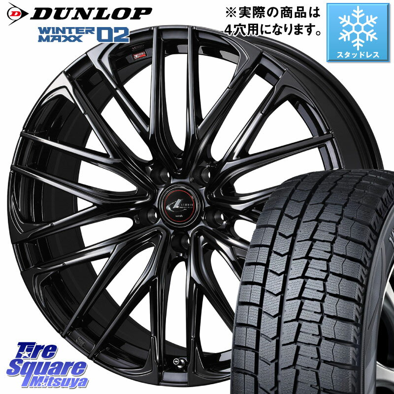 DUNLOP ウィンターマックス02 WM02 ダンロップ スタッドレス 165/65R15 WEDS 40964 レオニス LEONIS SK ホイール 15インチ 15 X 4.5J +45 4穴 100 ソリオ タフト デリカミニ