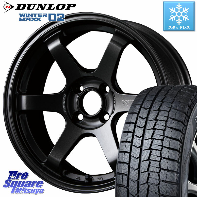 DUNLOP ウィンターマックス02 WM02 ダンロップ スタッドレス 185/55R15 RAYS 【欠品次回9月末】 VOLK RACING TE37 SONIC TE37 ソニック ホイール 15インチ 15 X 6.0J +42 4穴 100 ノート サクシード