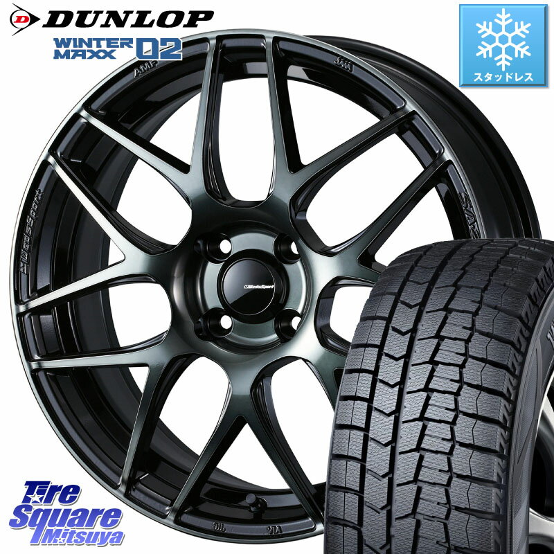 DUNLOP ウィンターマックス02 WM02 ダンロップ スタッドレス 185/55R15 WEDS 74158 SA-27R ウェッズ スポーツ WBC ホイール 15インチ 15 X 6.0J +38 4穴 100 サクシード