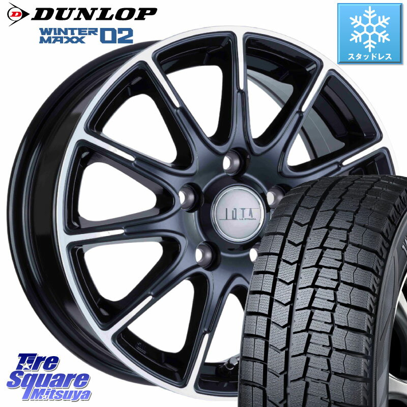 DUNLOP ウィンターマックス02 WM02 ダンロップ スタッドレス 195/65R15 阿部商会 TIRADO IOTA イオタ ホイール 15インチ 15 X 6.0J +45 5穴 100 プリウス XV