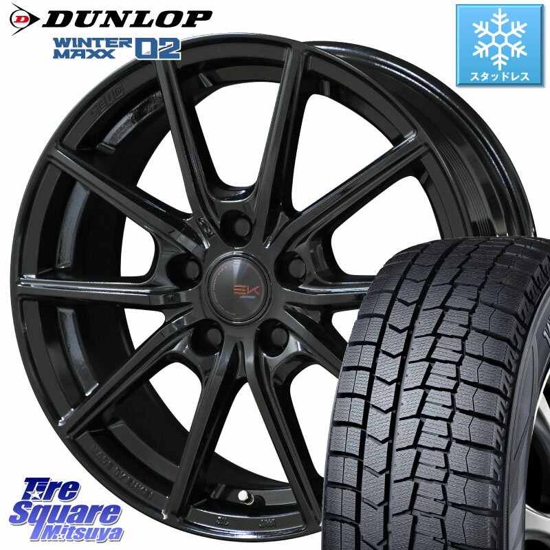 DUNLOP ウィンターマックス02 WM02 CUV ダンロップ スタッドレス 205/60R16 KYOHO SEIN EK ザインEK ホイール 16インチ 16 X 6.5J +45 5穴 114.3 MAZDA3 ステップワゴン