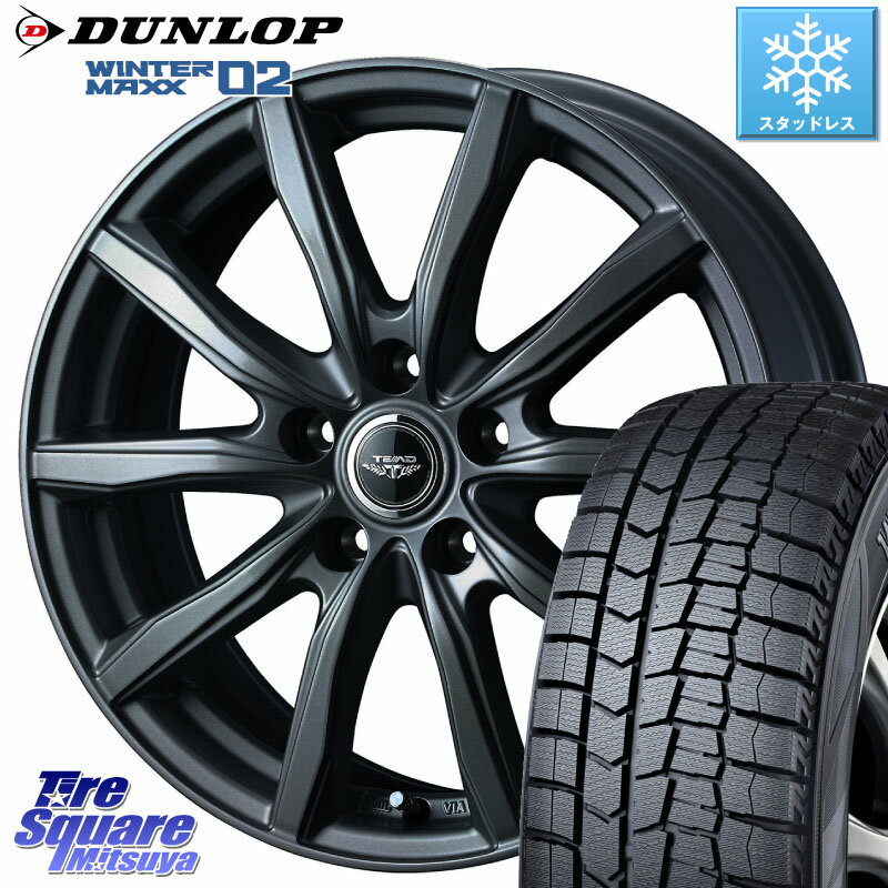 DUNLOP ウィンターマックス02 WM02 ダンロップ スタッドレス 215/45R17 WEDS TEAD SH 特価 ホイール 17インチ 17 X 7.0J +40 5穴 114.3 リーフ