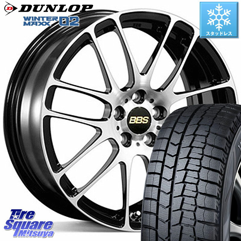 DUNLOP ウィンターマックス02 WM02 ダンロップ スタッドレス 185/55R15 BBS RE-L2 鍛造1ピース ホイール 15インチ 15 X 6.0J +45 4穴 100 ノート