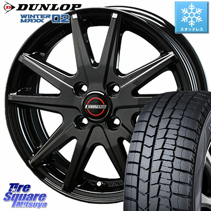 DUNLOP ウィンターマックス02 WM02 ダンロップ スタッドレス 165/55R14 BLEST EUROMAGIC Lance ST ホイール 14インチ 14 X 4.5J +45 4穴 100 ゼスト