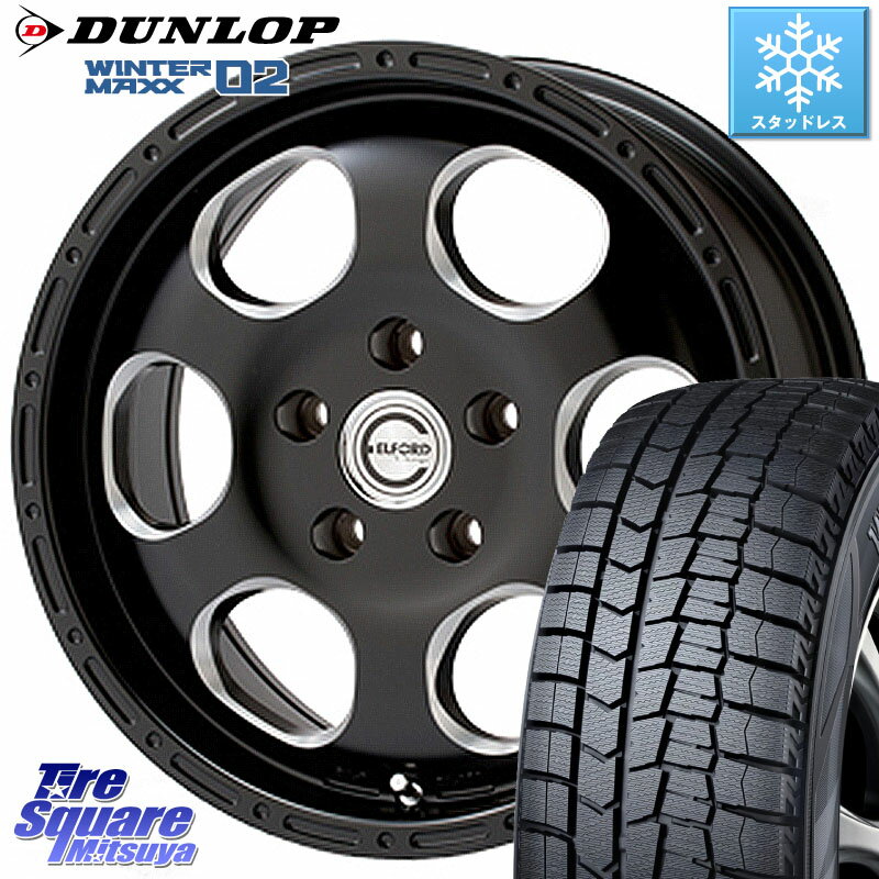 DUNLOP ウィンターマックス02 WM02 CUV ダンロップ スタッドレス 205/60R16 MEIWA Blood Stock One Piece ホイール 16インチ 16 X 7.0J +45 5穴 100