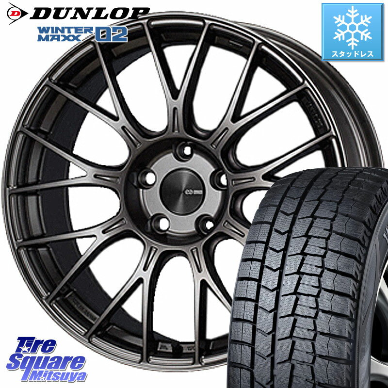 DUNLOP ウィンターマックス02 WM02 ダンロップ スタッドレス 185/55R15 KYOHO ENKEI エンケイ PerformanceLine PFM1 15インチ 15 X 6.0J +45 4穴 100 ノート