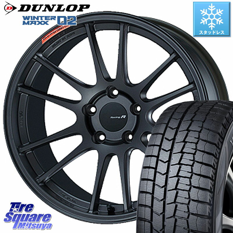 DUNLOP ウィンターマックス02 WM02 XL ダンロップ スタッドレス 225/45R18 ENKEI エンケイ Racing Revolution GTC01RR ホイール 18 X 8.5J(BMW F30 F31) +35 5穴 120 BMW 3シリーズ ツーリング（F30 F31）